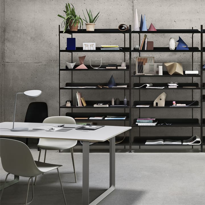 70/70 spisebord 170 x 85 cm - Black linoleum-Plywood-Black - Muuto