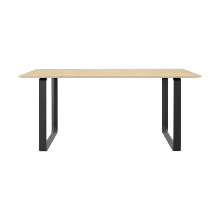 70/70 spisebord 170 x 85 cm - Solid smoked oak-Black - Muuto