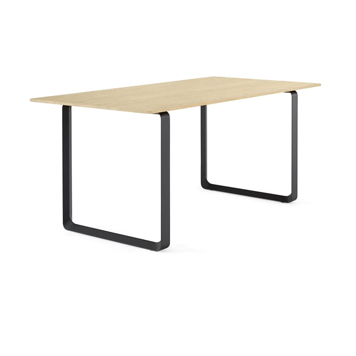 70/70 spisebord 170 x 85 cm - Solid smoked oak-Black - Muuto