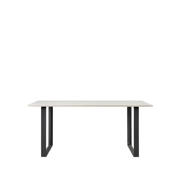 70/70 spisebord 170 x 85 cm - White laminate-Plywood-Black - Muuto