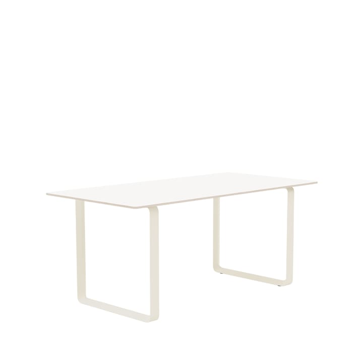 70/70 spisebord 170 x 85 cm - White laminate-Plywood-Sand - Muuto