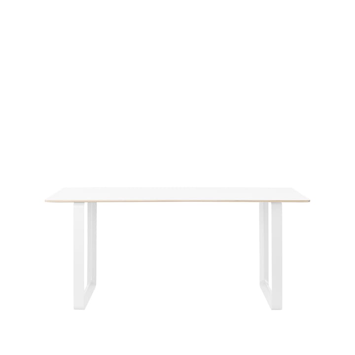 70/70 spisebord 170 x 85 cm - White laminate-Plywood-White - Muuto