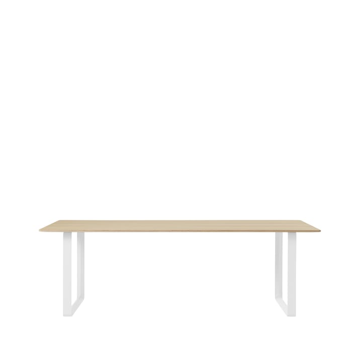 70/70 spisebord 225 x 90 cm - Oak veneer-Plywood-White - Muuto