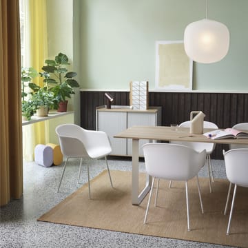 70/70 spisebord 225 x 90 cm - Solid oak-Grey - Muuto