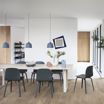 70/70 spisebord 255 x 108 cm - Oak veener-Plywood-Grey - Muuto