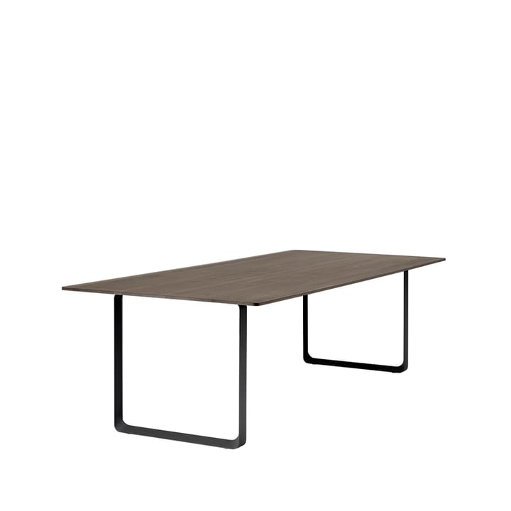 70/70 spisebord 255 x 108 cm - Solid smoked oak-Black - Muuto