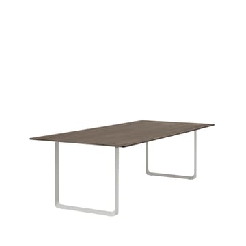 70/70 spisebord 255 x 108 cm - Solid smoked oak-Grey - Muuto