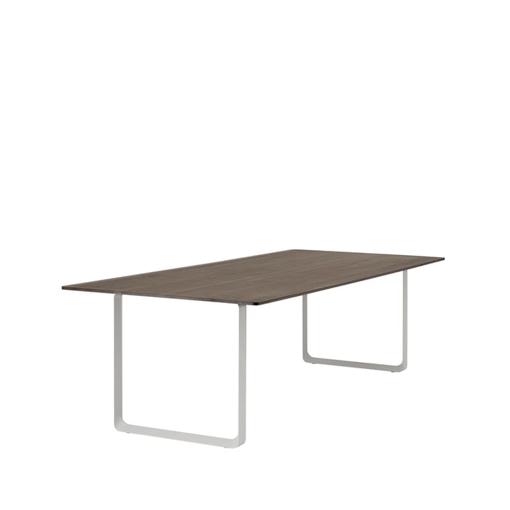 70/70 spisebord 255 x 108 cm - Solid smoked oak-Grey - Muuto