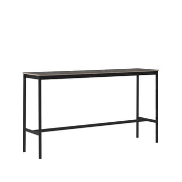 Base High barbord - black linoleum, sort stativ, plywoodkant, b 50 l 190 h 105 - Muuto