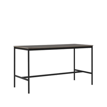 Base High barbord - black linoleum, sort stativ, plywoodkant, b 85 l 190 h 105 - Muuto