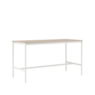 Base High barbord - oak, hvitt stativ, plywoodkant, b 85 l 190 h 105 - Muuto