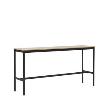 Base High barbord - oak, sort stativ, plywoodkant, b 50 l 190 h 95 - Muuto