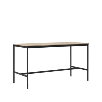 Base High barbord - oak, sort stativ, plywoodkant, b 85 l 190 h 105 - Muuto