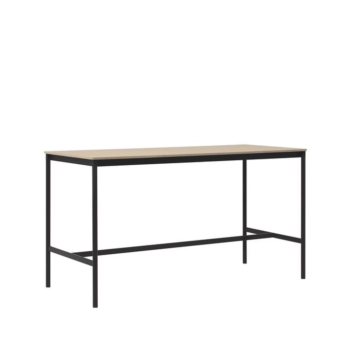 Base High barbord, oak, sort stativ, plywoodkant, b 85 l 190 h 105 Muuto