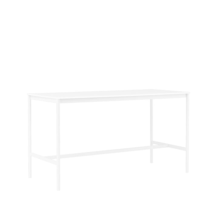 Base High barbord, white laminate, hvitt stativ, abs kant, b 85 l 190 h 105 Muuto