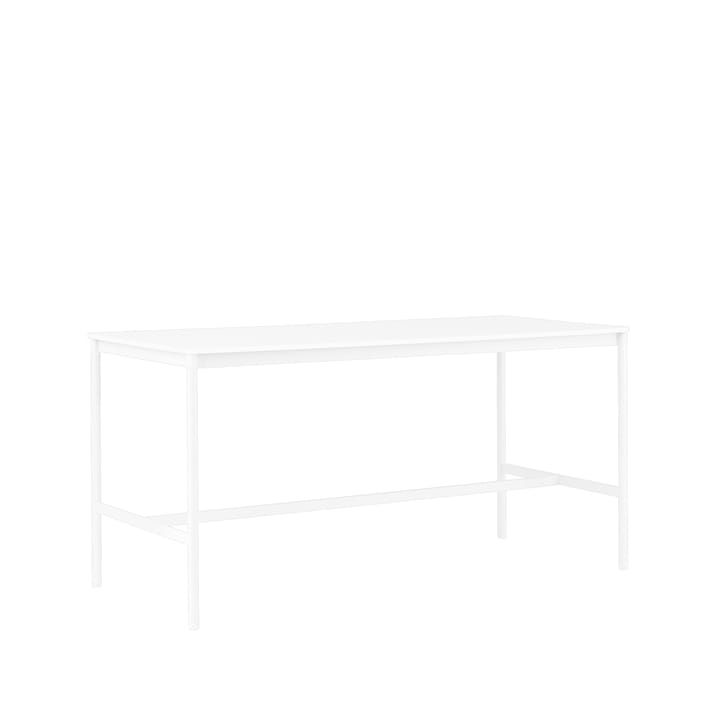 Base High barbord - white laminate, hvitt stativ, abs kant, b 85 l 190 h 95 - Muuto