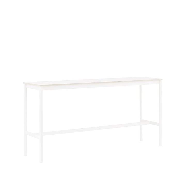 Base High barbord - white laminate, hvitt stativ, plywoodkant, b 50 l 190 h 95 - Muuto