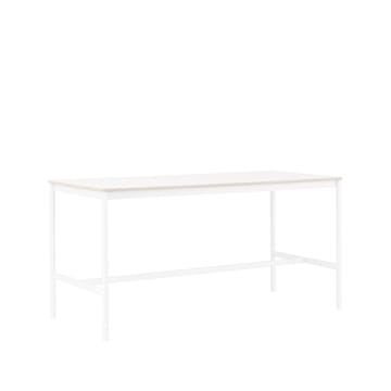 Base High barbord - white laminate, hvitt stativ, plywoodkant, b 85 l 190 h 95 - Muuto