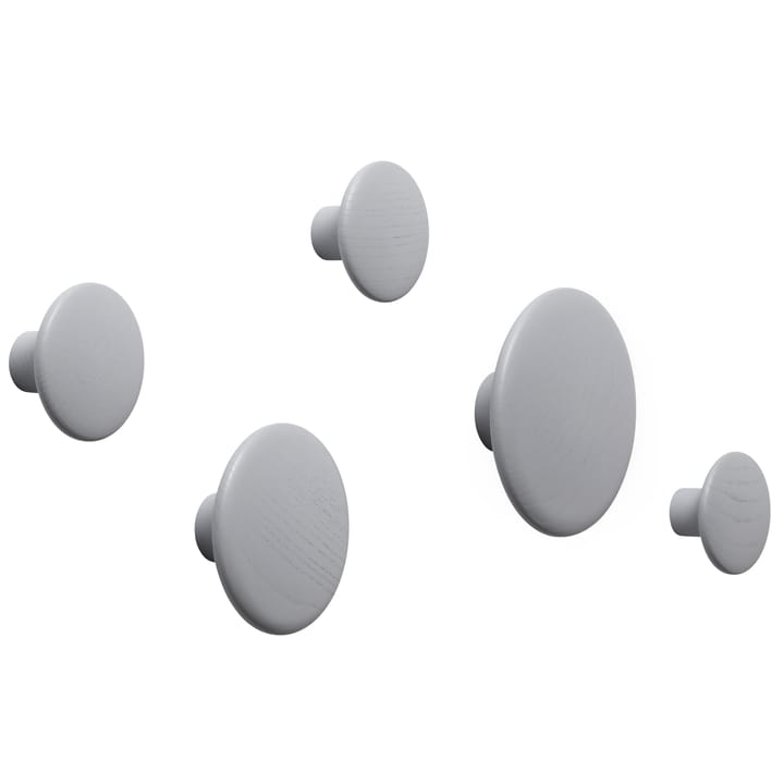 Dots klesknagg grå 1-pack, Ø13 cm Muuto