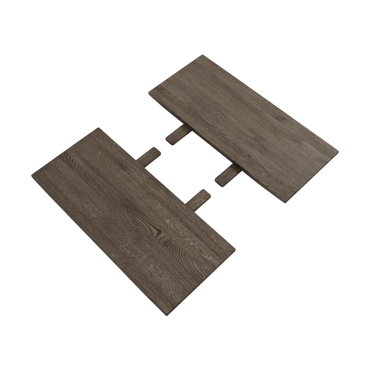 Bilde av Muuto Earnest Extendable ileggsplate sett med 2 stk Dark oiled oak