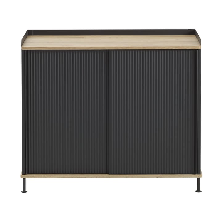 Enfold Sideboard 100x45x85 cm - Laquered oak-anthracite black - Muuto