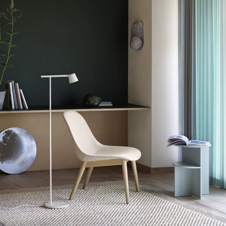 Fiber loungestol wood base, dusty green, dusty green ben Muuto