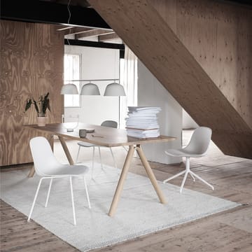 Fiber sidestol - Natural white-White (plastic) - Muuto