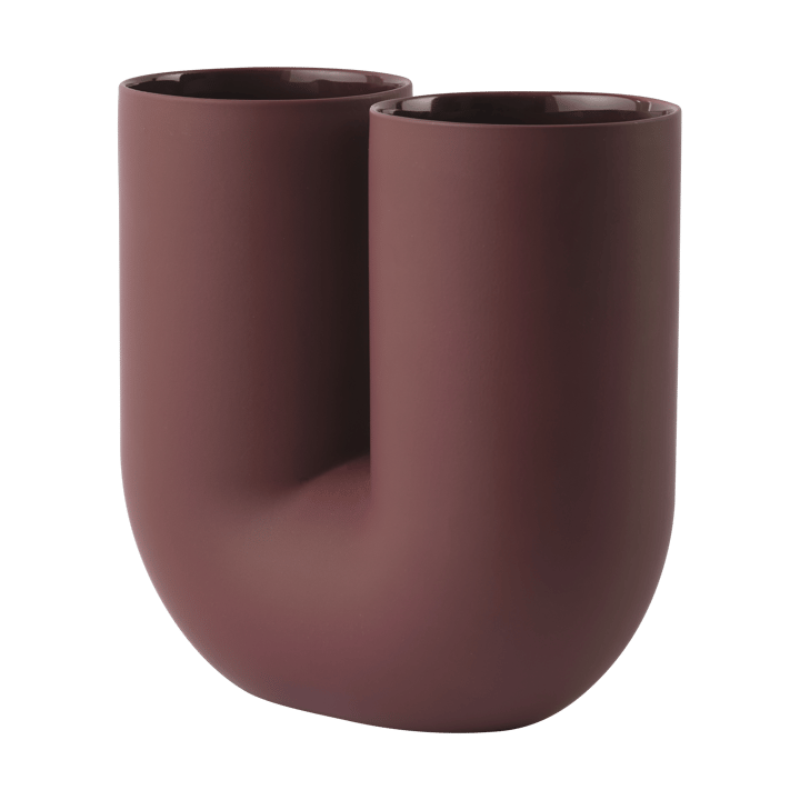 Kink vase 26 cm, Deep red Muuto