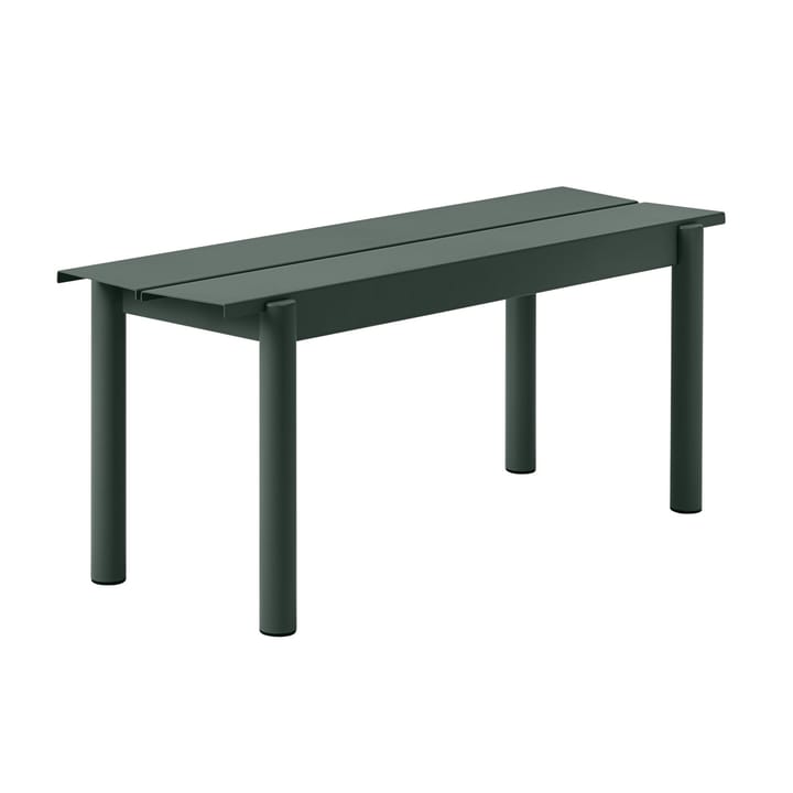 Linear Steel Bench benk 110x34 cm - Dark green - Muuto