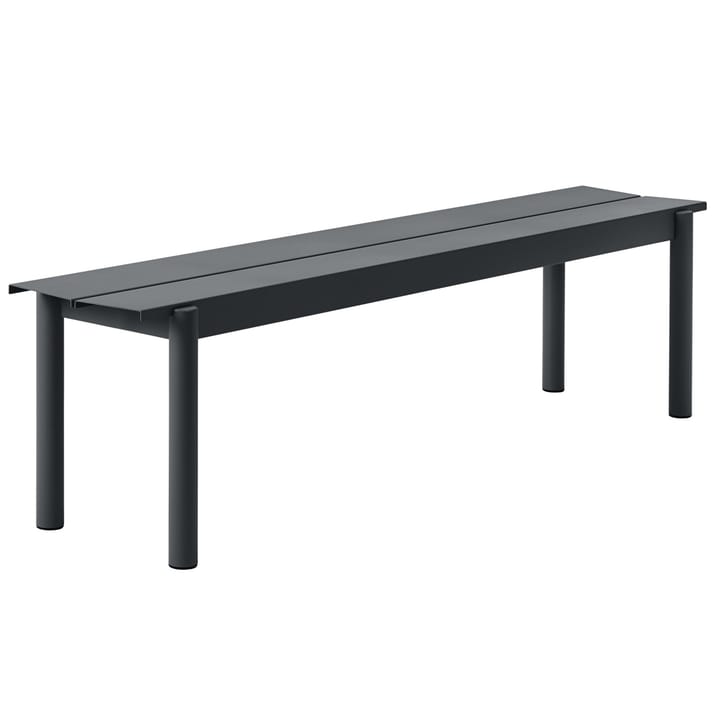 Linear Steel Bench benk 170x34 cm - Black - Muuto