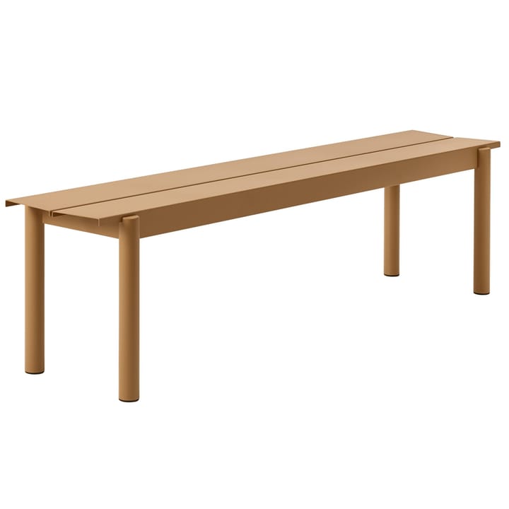 Linear Steel Bench benk 170x34 cm - Burnt orange - Muuto