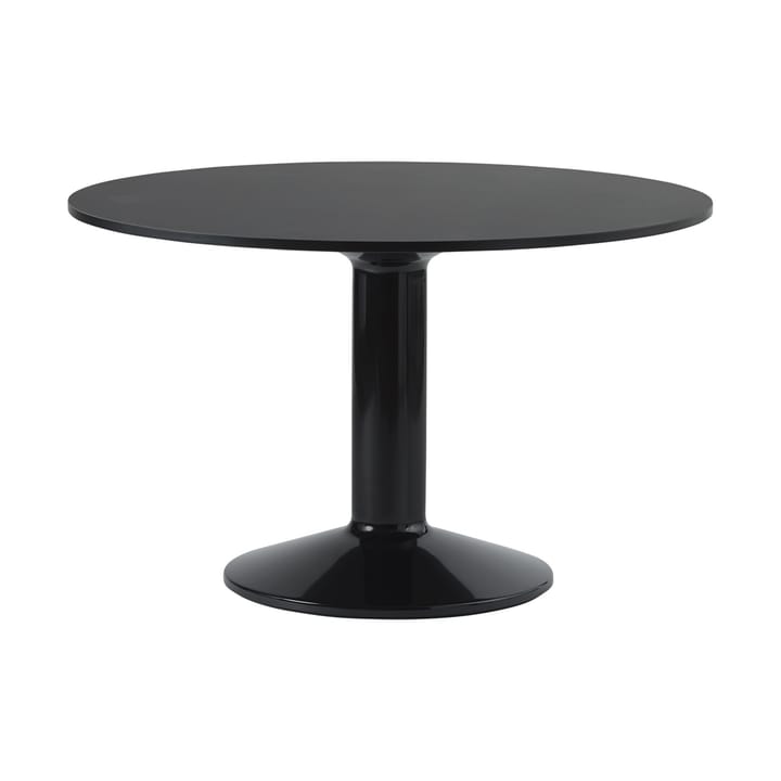 Midst søylebord Ø 120 cm - Black Linoleum-Black - Muuto