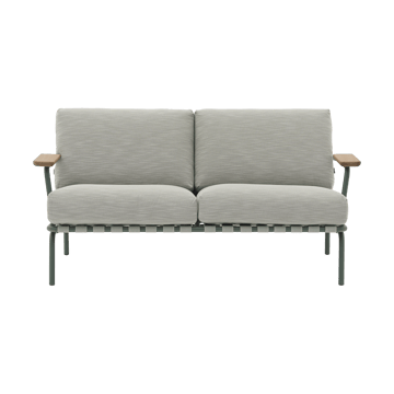 Settle 2-seters sofa - Ribbed Weave 2 Dark green - Muuto