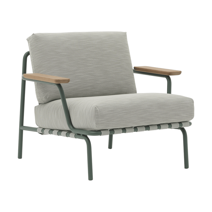 Settle Lounge Chair loungestol - Ribbed Weave 2 Dark green - Muuto