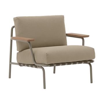 Settle Lounge Chair loungestol - Ribbed Weave 5 Taupe - Muuto