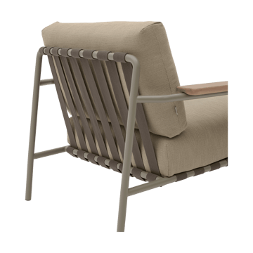 Settle Lounge Chair loungestol - Ribbed Weave 5 Taupe - Muuto