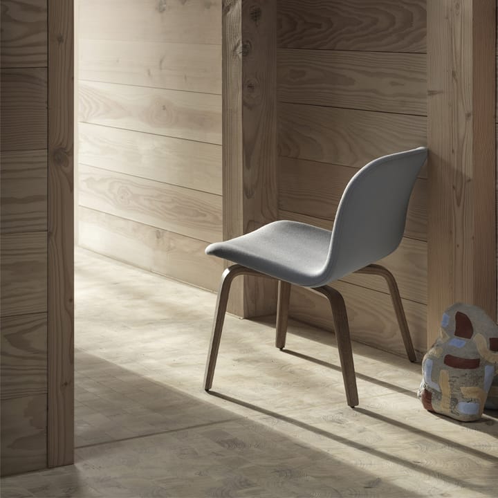 Visu loungestol trukket stol, Steelcut 120-Brown stained oak Muuto