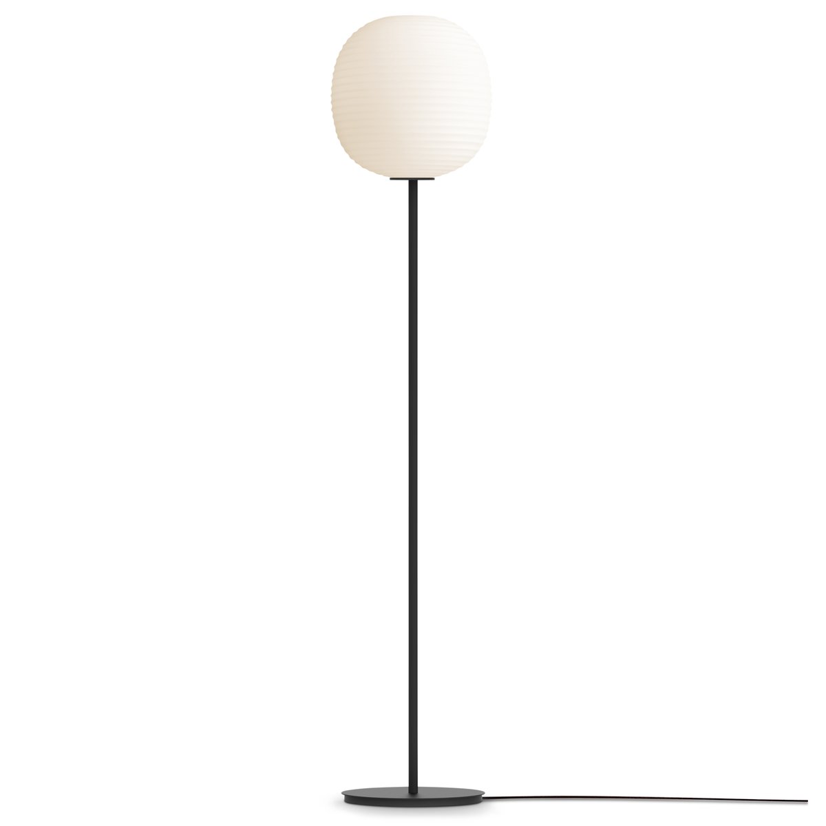 Bilde av New Works Lantern gulvlampe medium Frosted white opal glass