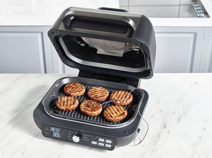 Ninja Foodi Pro AG651 elektrisk grill & air fryer 7-in-1, Svart Ninja