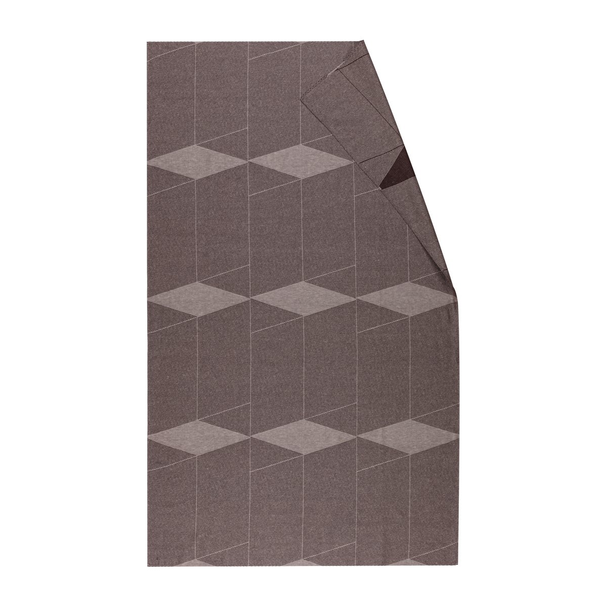 NJRD Geometric duk 147 x 250 cm Brun-hvit | Skandinavisk Design | Duker | Brun