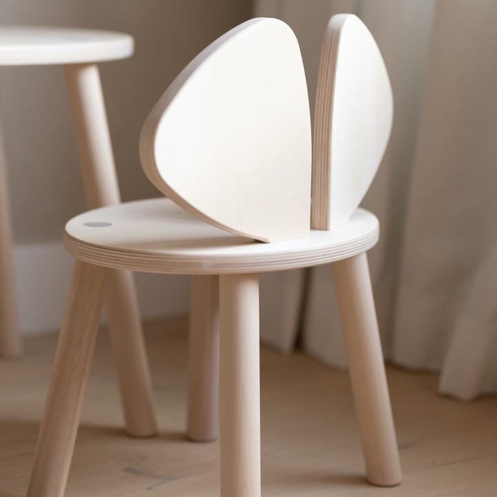 Mouse Chair barnestol - Hvitpigmentert - Nofred