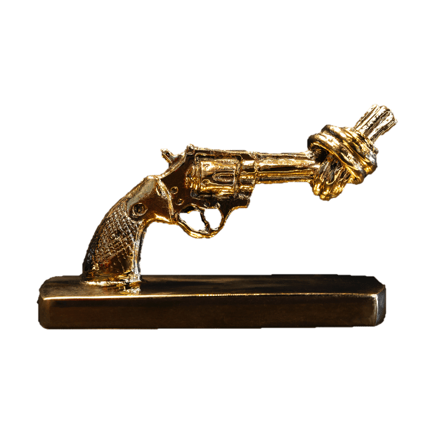 Knotted Gun mini 7 cm - Bronse - Non Violence