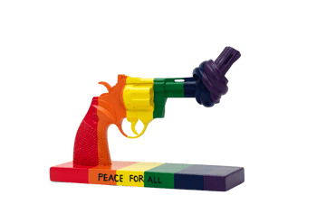 Peace for All dekorasjon 19 cm - Multi - Non Violence