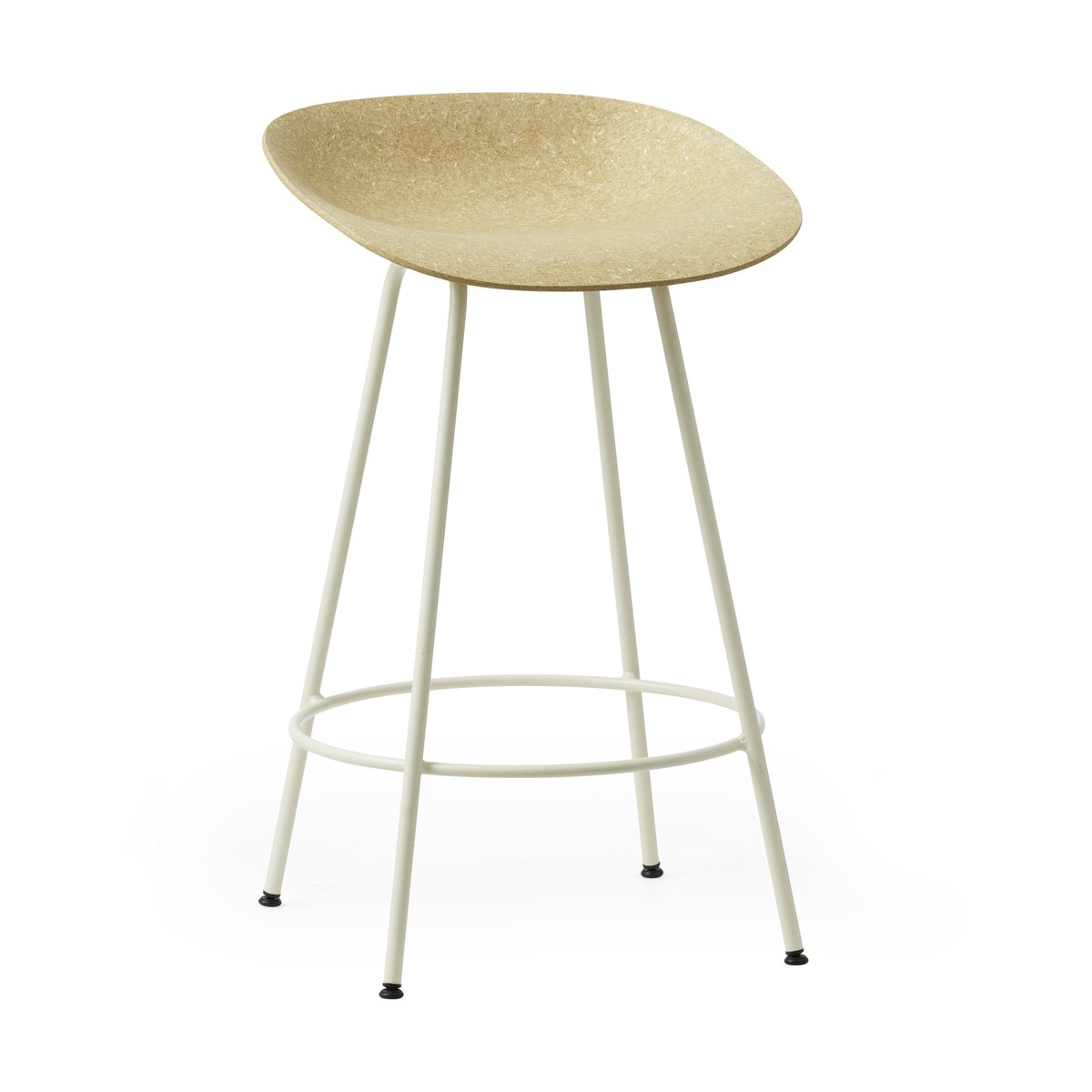 Bilde av Normann Copenhagen Mat Barstool barstol 65 cm Hemp-cream steel