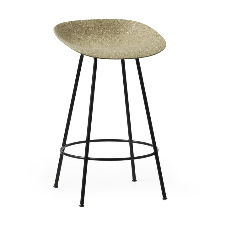 Mat Barstool barstol 65 cm - Seaweed-black steel - Normann Copenhagen