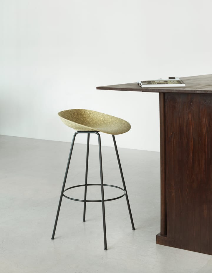 Mat Barstool barstol 75 cm, Seaweed-black steel Normann Copenhagen