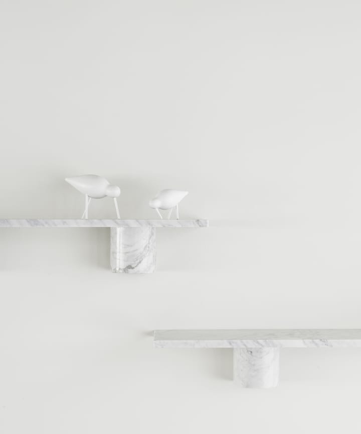 Sten Shelf hylle 80 cm - White marble - Normann Copenhagen