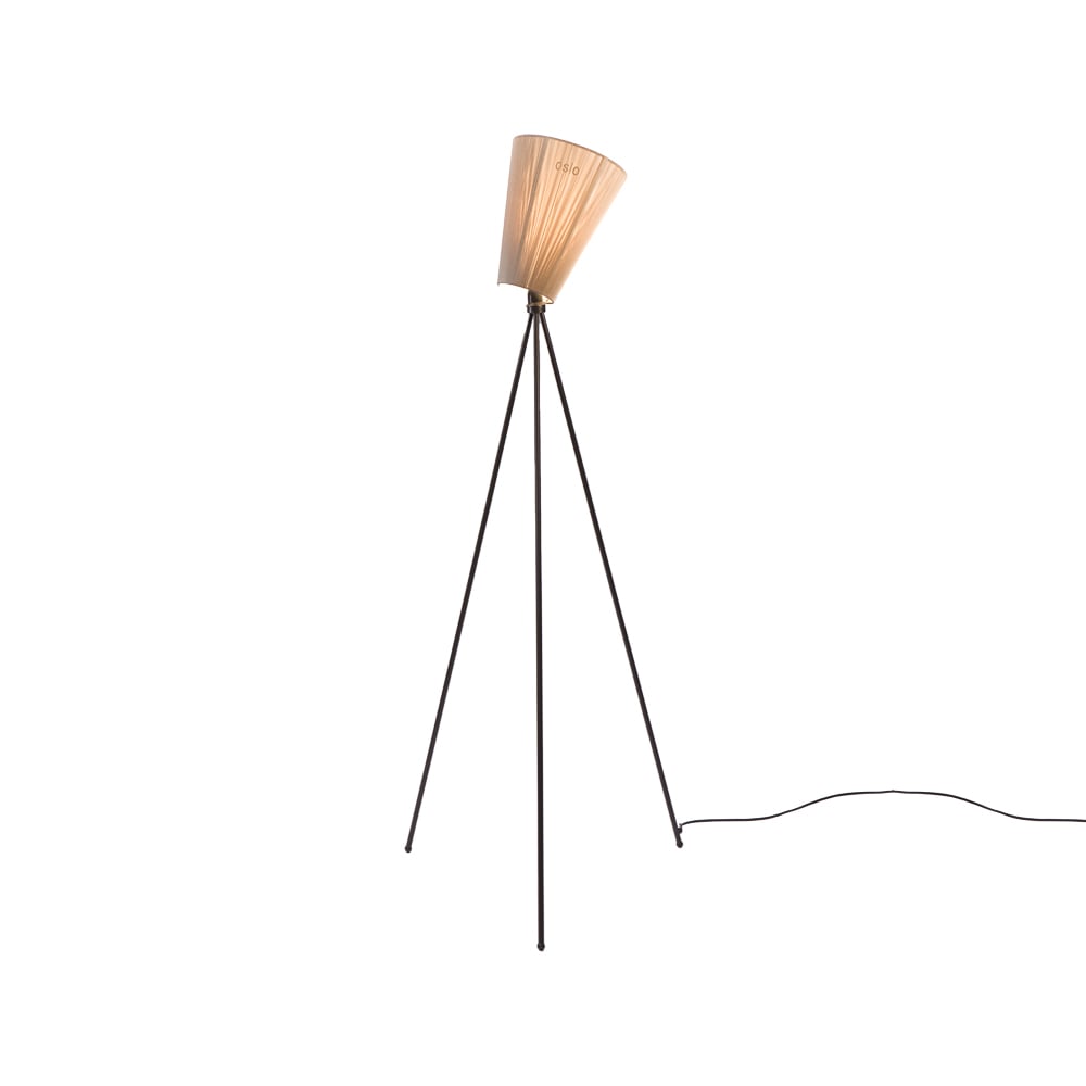 Bilde av Northern Oslo Wood gulvlampe Beige matt stativ