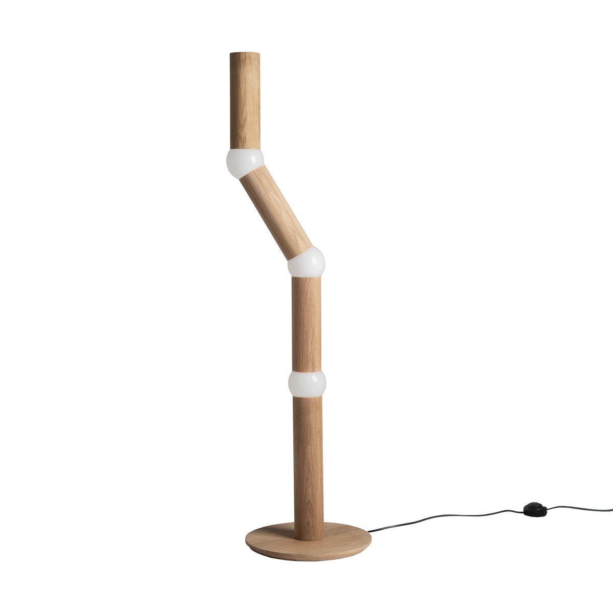 Bilde av Oblure Lightbone stålampe 1243 cm Natural oak