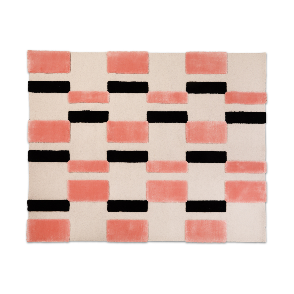 Bilde av Ogeborg ODC Segment Rug Collection Irregular teppe Coral crush-cream-black 120x200 cm